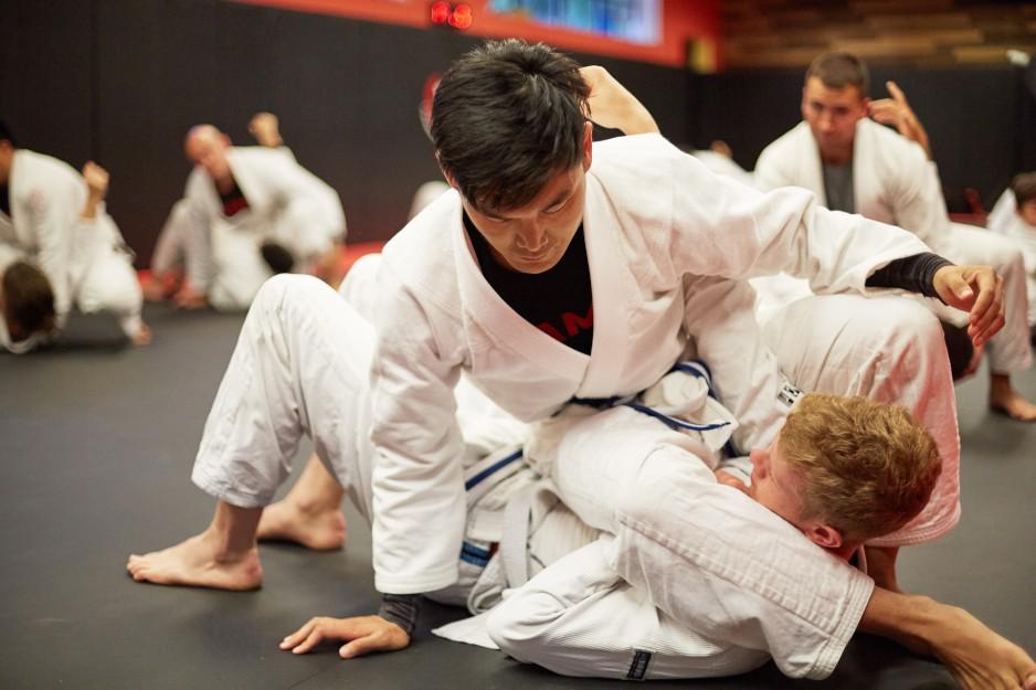 mike chung training at his bjj class in westwood nj
