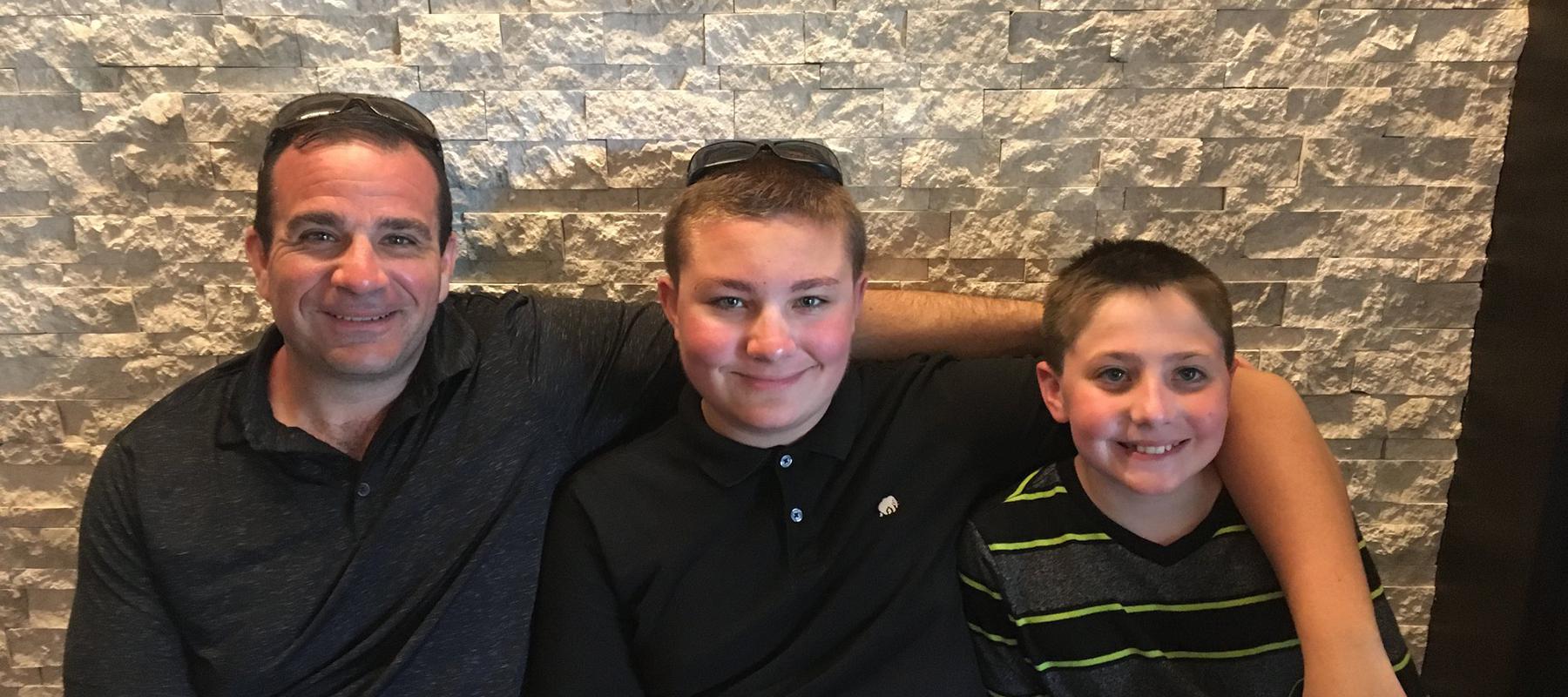 Dave Panzarella and his two sons