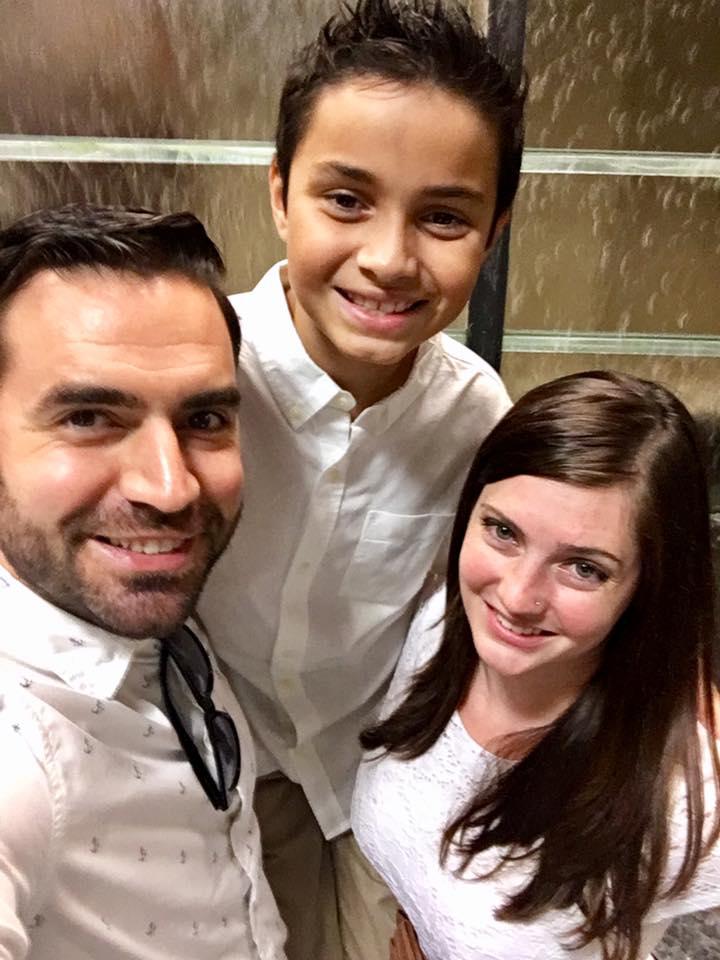 brett and his family at their home in westwood nj