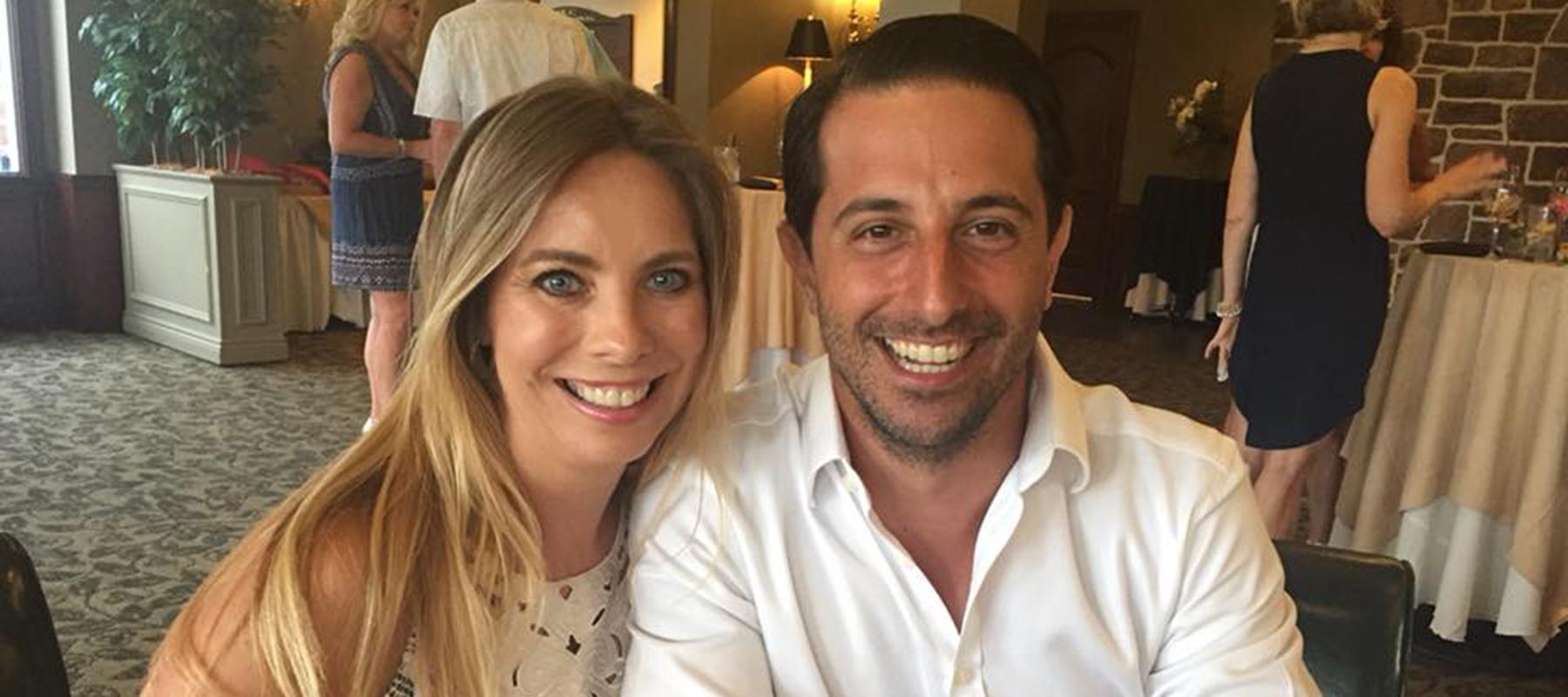 chris fontanetta and his wife at a benefit attended by all parents whose kids are in the martial arts program