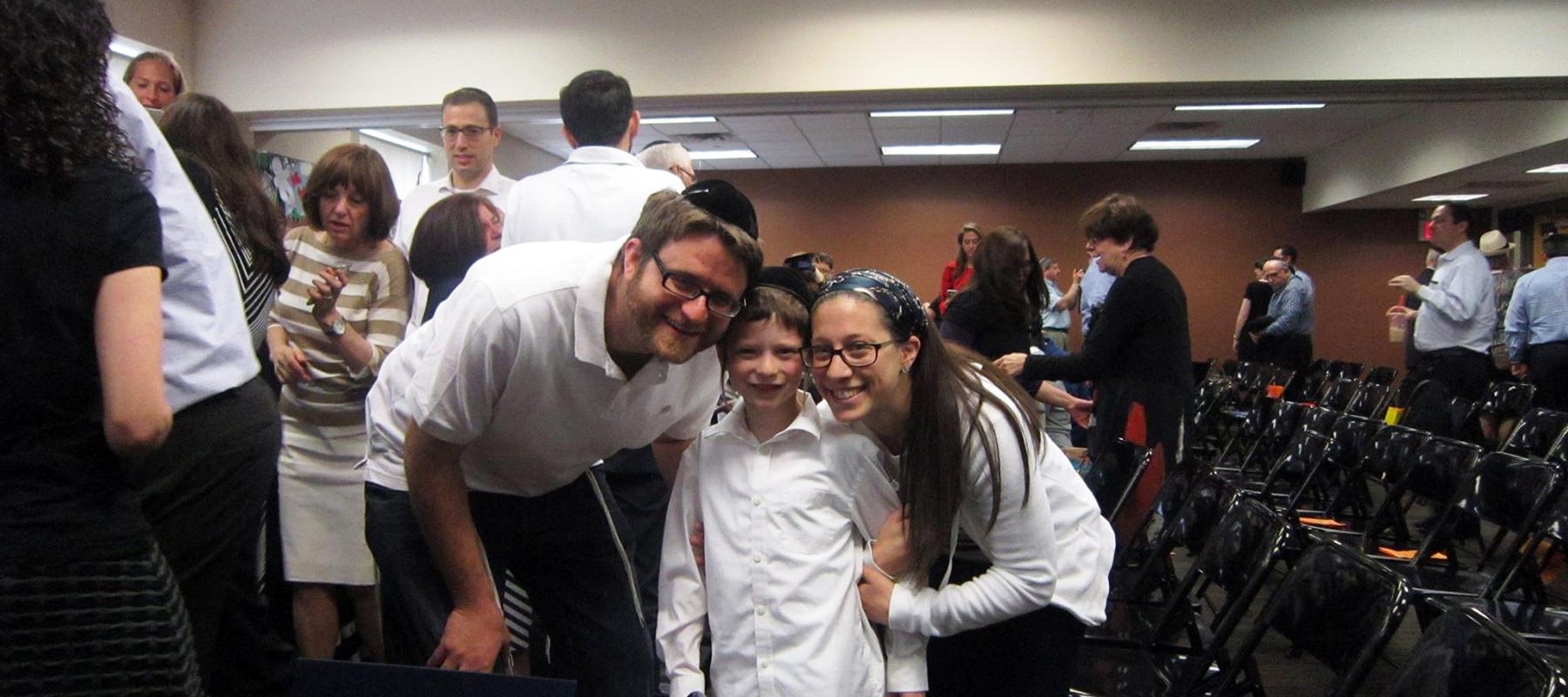 Rebekah and her son Ami after getting out of his class at our westwood location