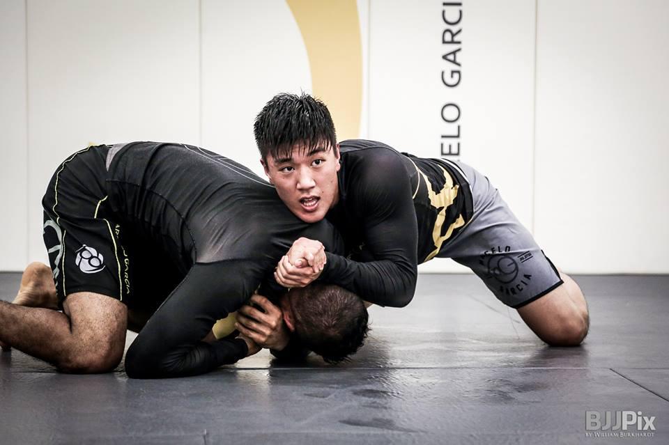 Eugene park sparring in the mma classes