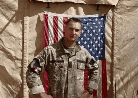 mike mcwilliams in his army uniform before he was a student